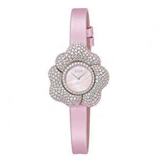BLOOM Light Pink WATCH with Mother OF Peal DIAL