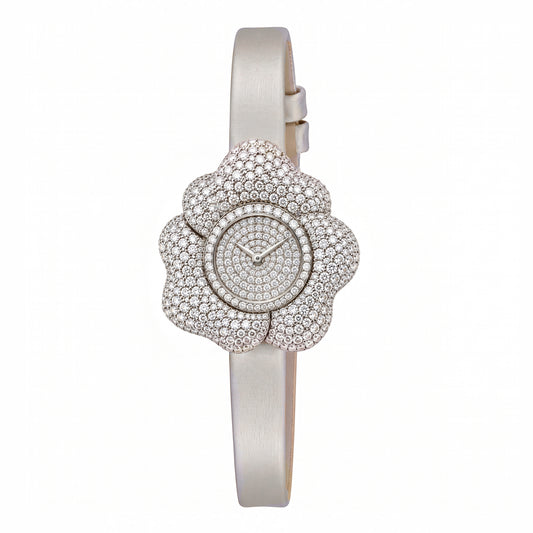 BLOOM White Gold Diamond WATCH with Pave DIAL