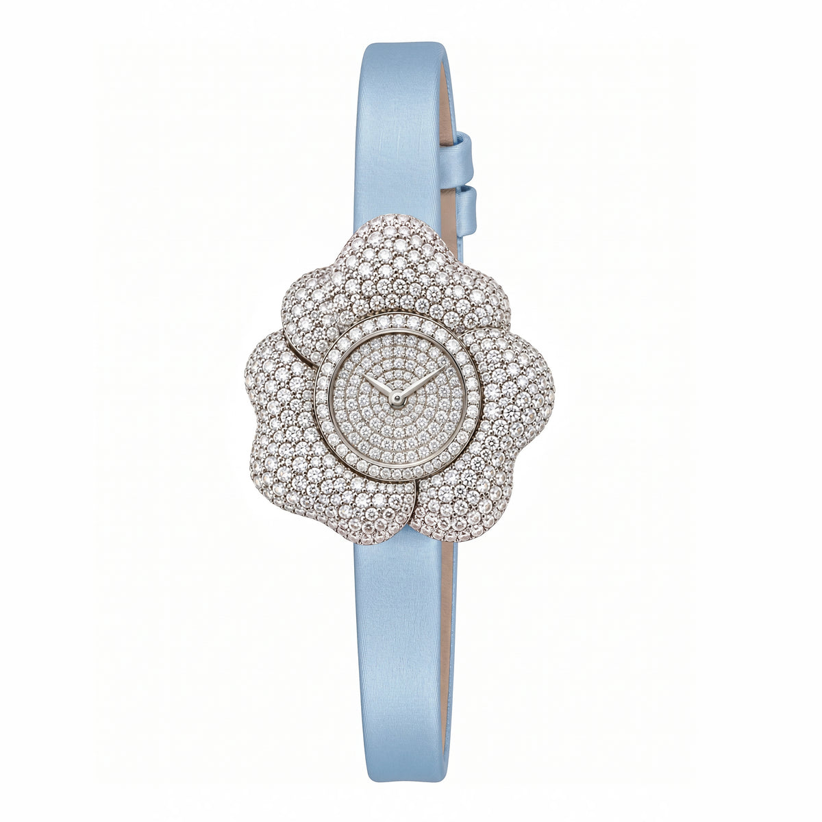 BLOOM White Gold White Diamonds WATCH with Pave DIAL