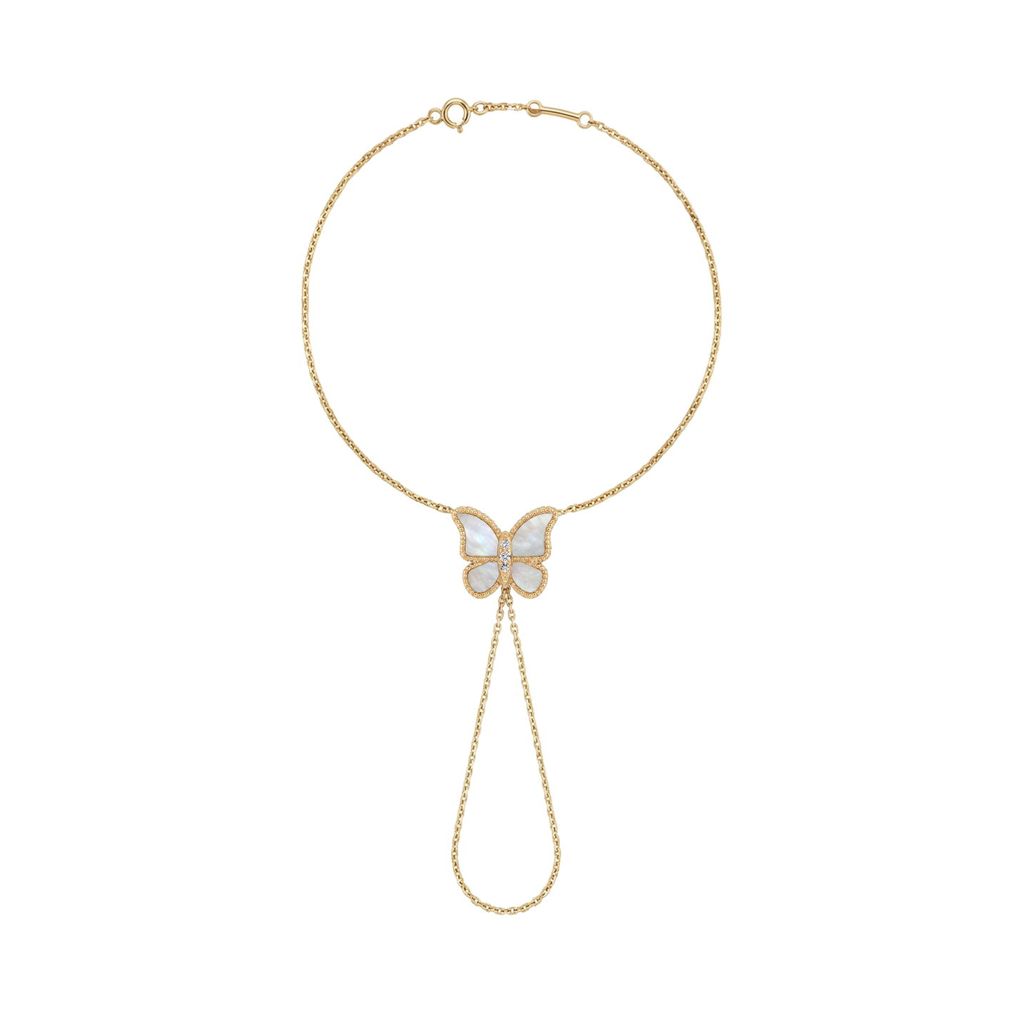 Butterfly Hand Bracelet MOP