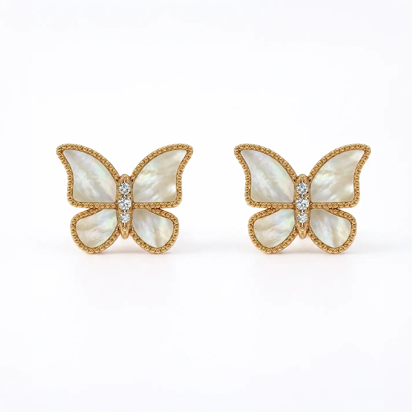 Butterfly Earrings MOP Large