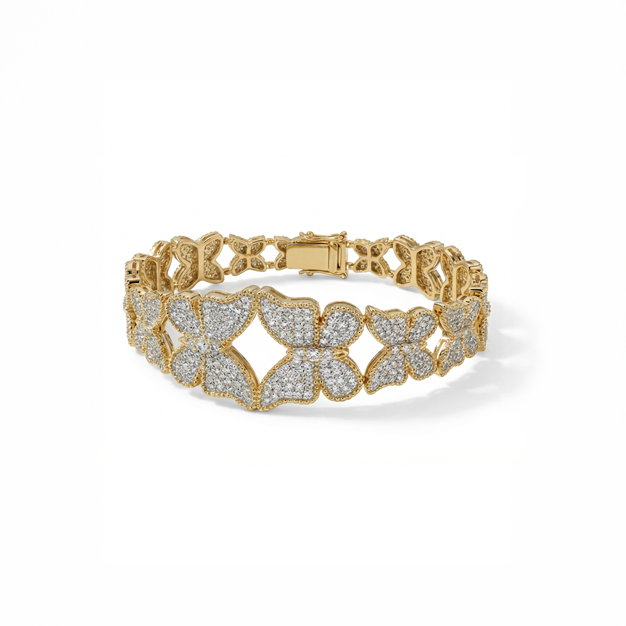 Butterfly Hand Cuff Pave Large