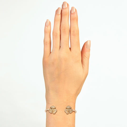Bloom Small Flower Diamond Bangle