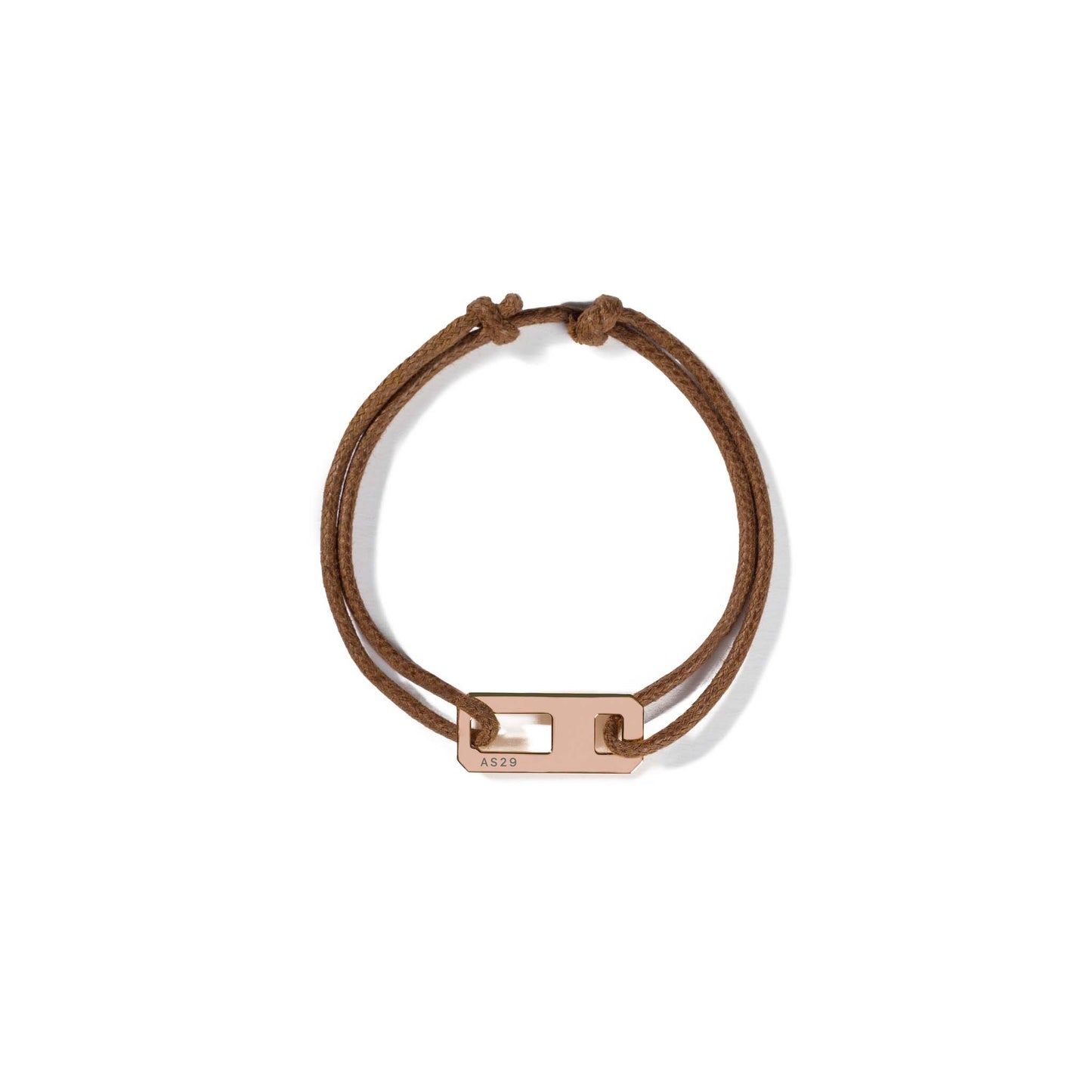 DNA Gold Leather Bracelet