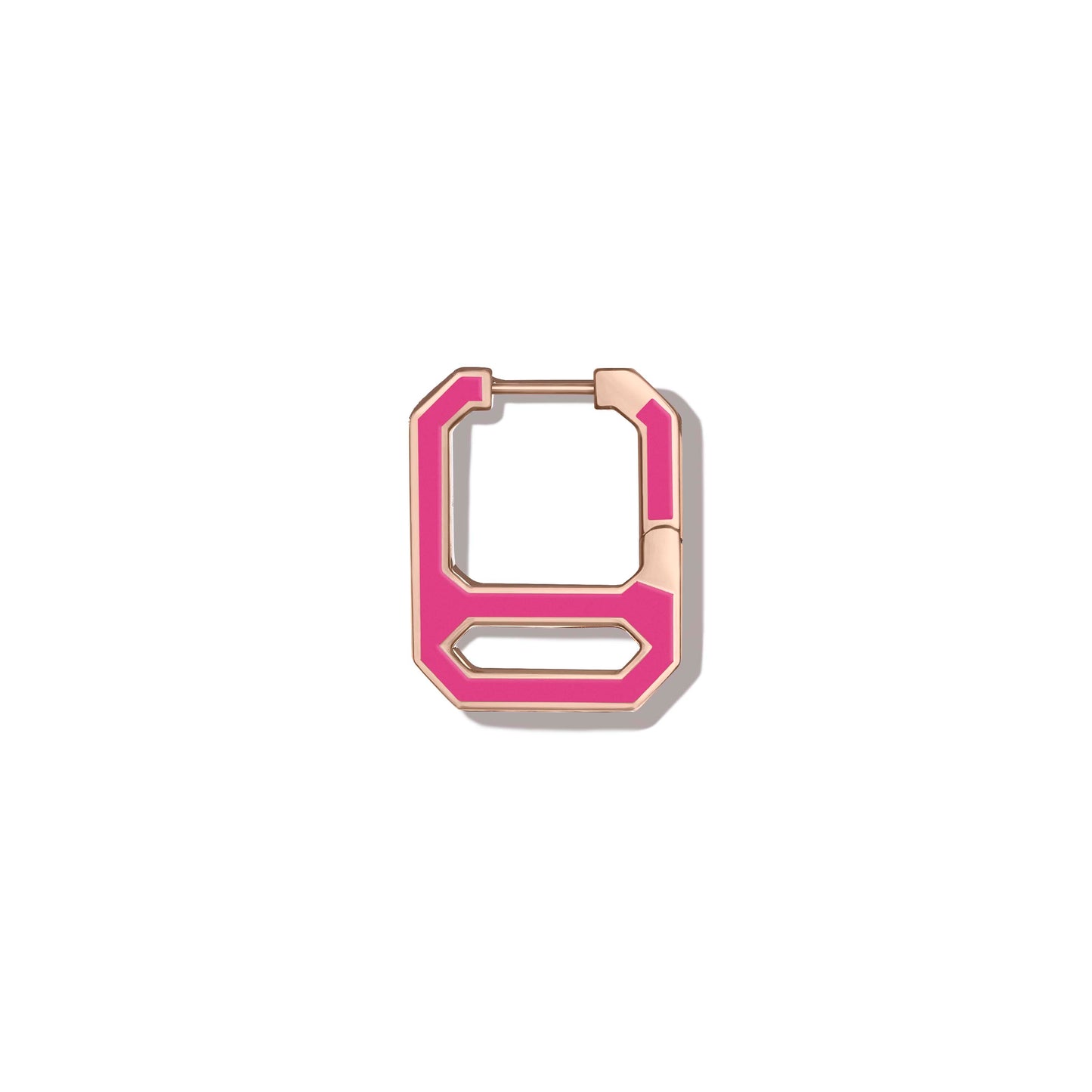 DNA Wild Orchid Enamel Single Earring in Rose Gold
