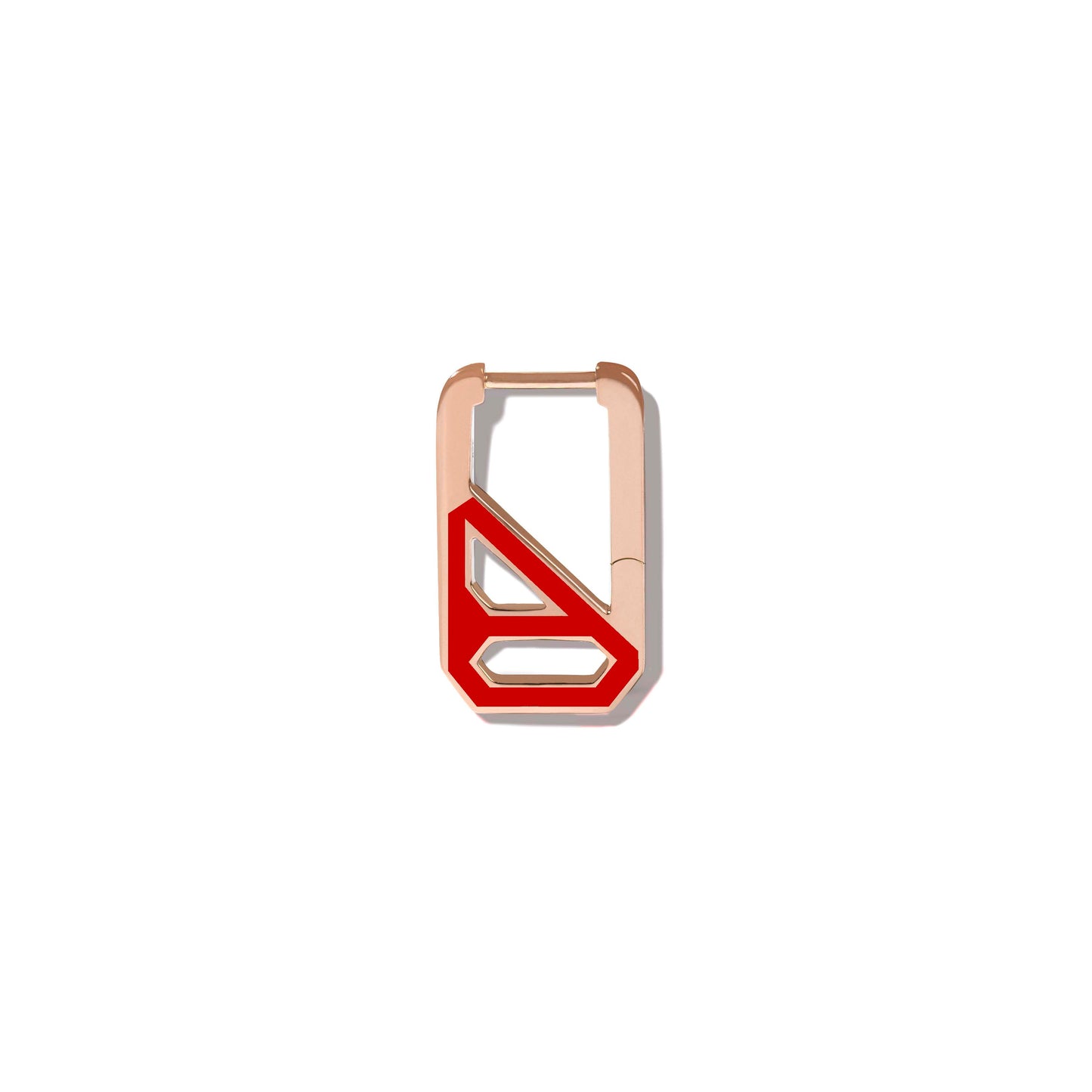 DNA Apple Candy Enamel Rectangle Single Earring