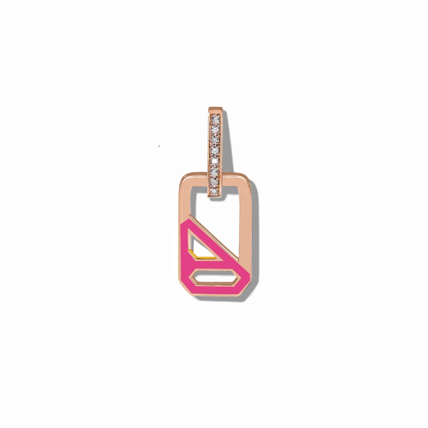 DNA Wild Orchid Enamel Single Drop Earring
