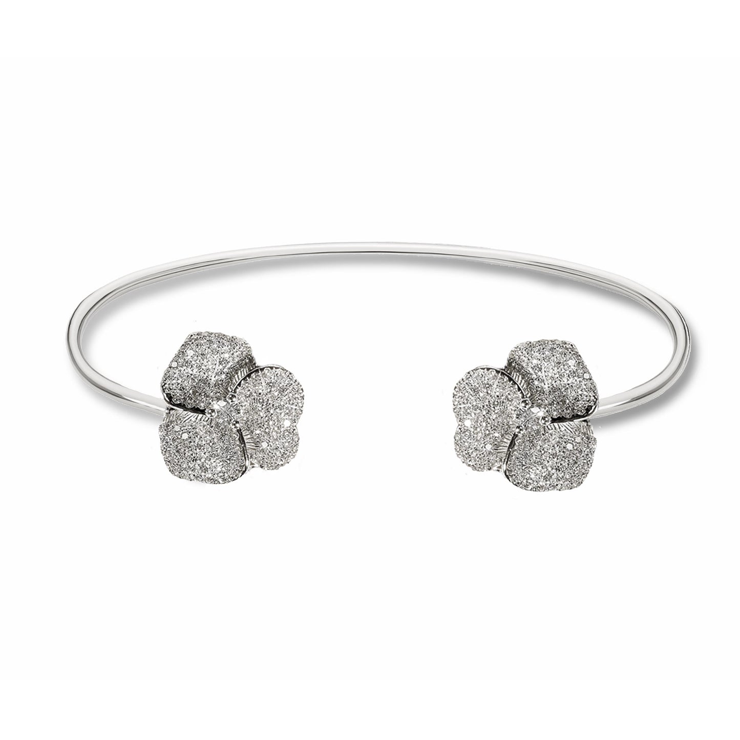 Bloom Small Flower Diamond Bangle