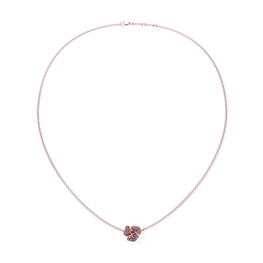Bloom Mini Pink Gold Amethyst necklace
