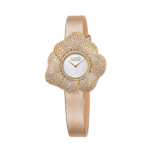 BLOOM Brushed Gold  WATCH with MOTHER OF PEARL DIAL