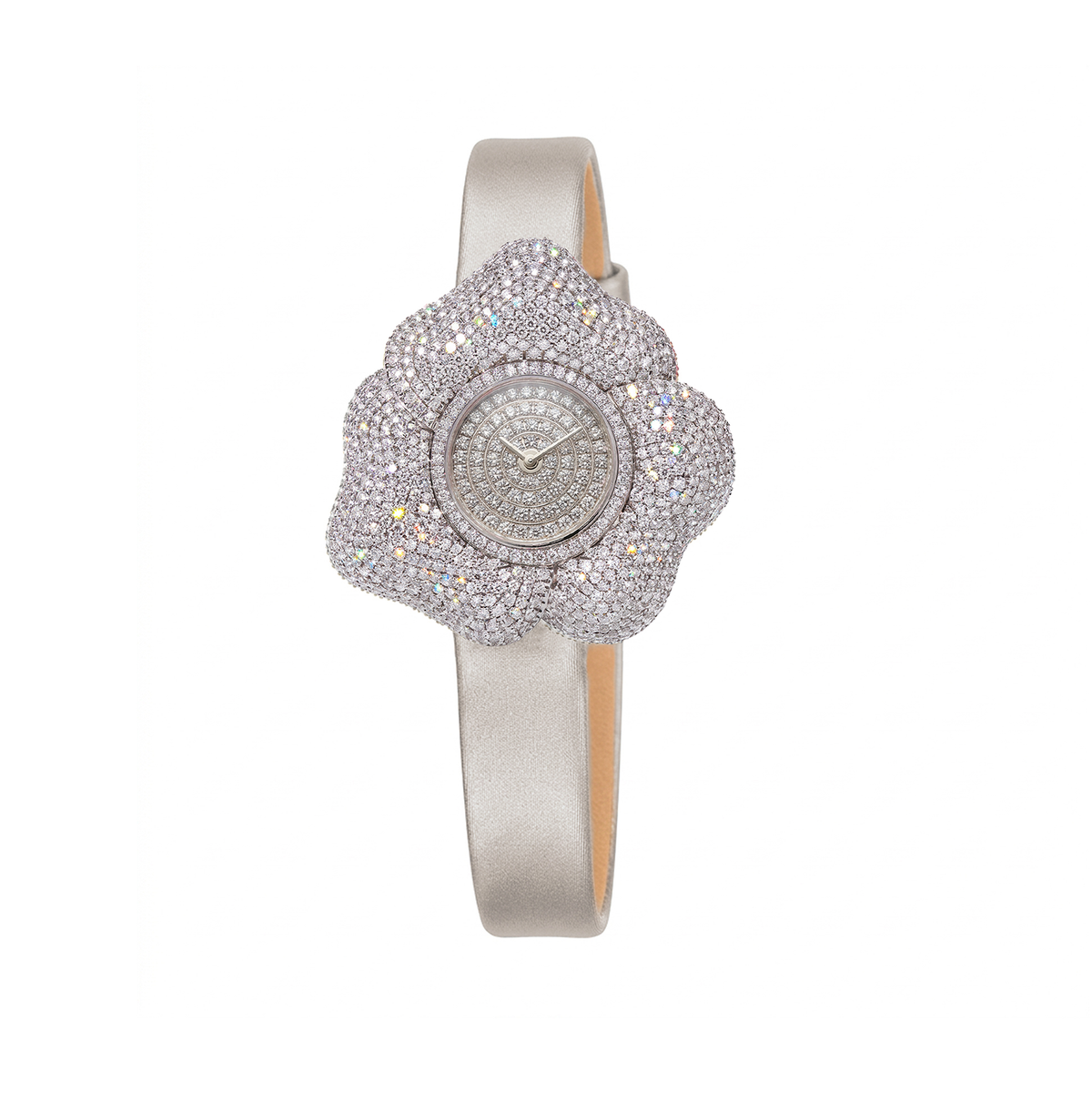 BLOOM White Gold  Diamond  WATCH with Pave DIAL