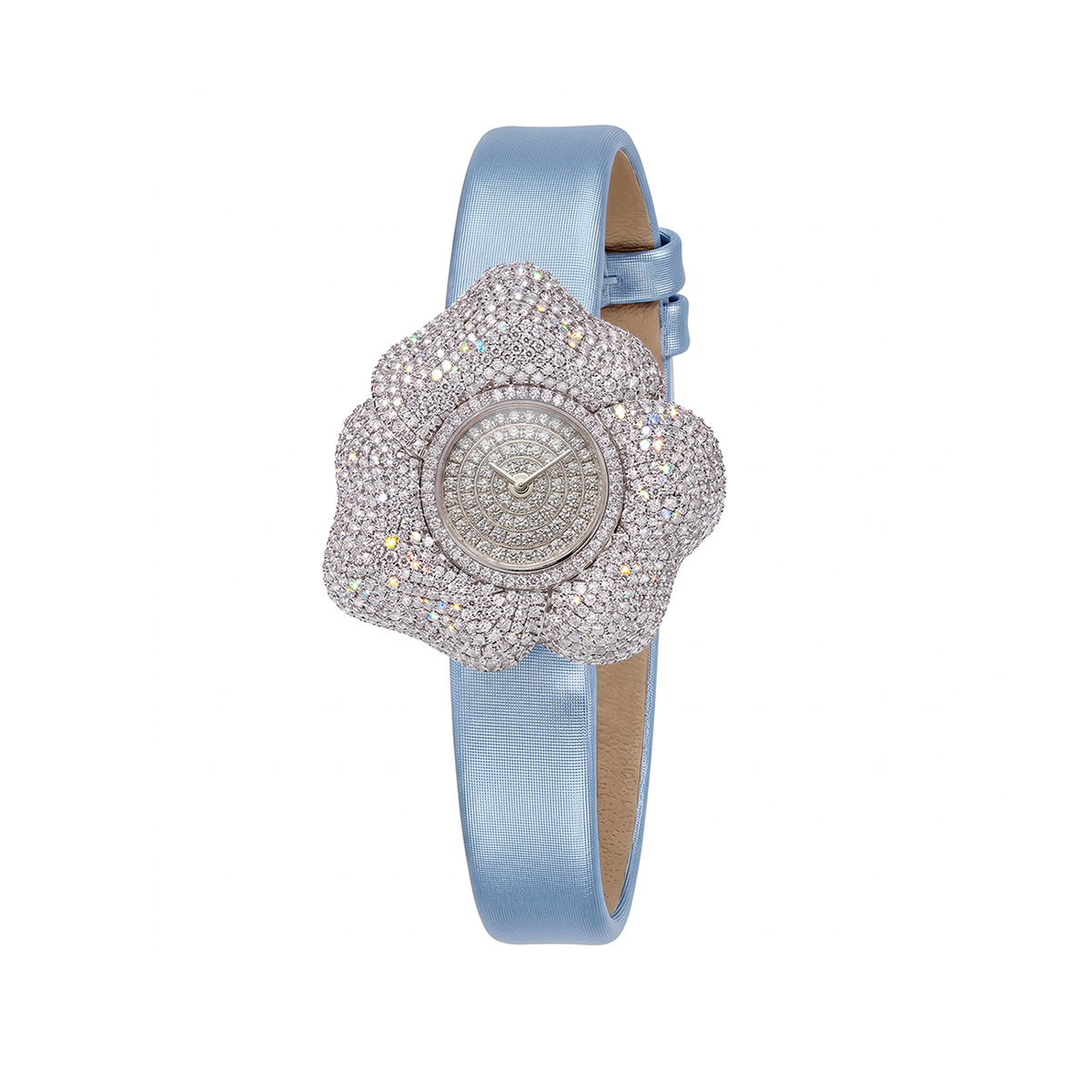 BLOOM White Gold White Diamonds WATCH with Pave DIAL