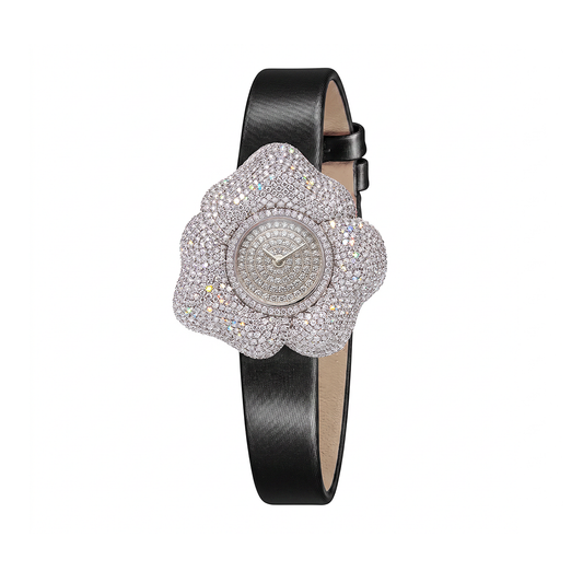 BLOOM White Diamonds WATCH with pave DIAL