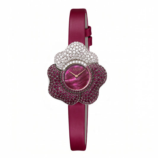 BLOOM Pink WATCH with White and  PINK MOTHER OF PEARL DIAL