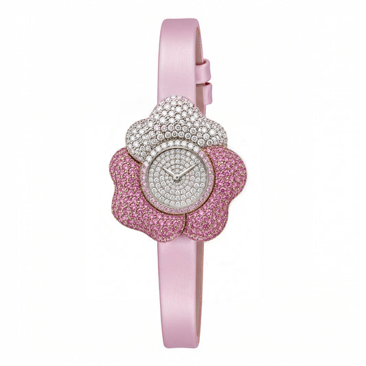 BLOOM Light Pink WATCH with Pave DIAL