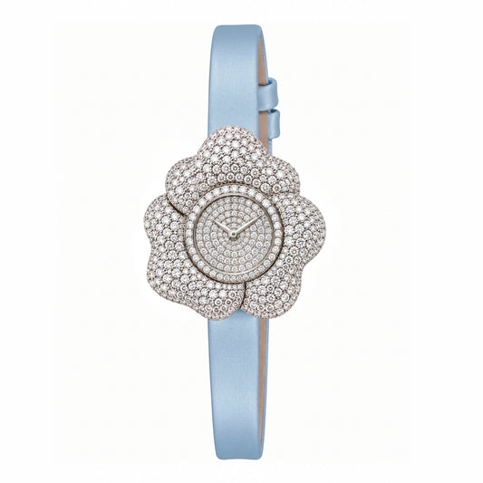 BLOOM White Gold White Diamonds WATCH with Pave DIAL