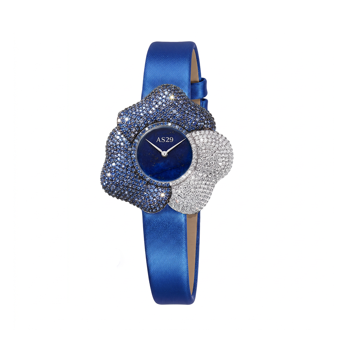 BLOOM WHite And Blue WATCH with LAPIS DIAL