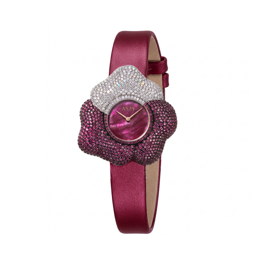 BLOOM Pink WATCH with White and  PINK MOTHER OF PEARL DIAL