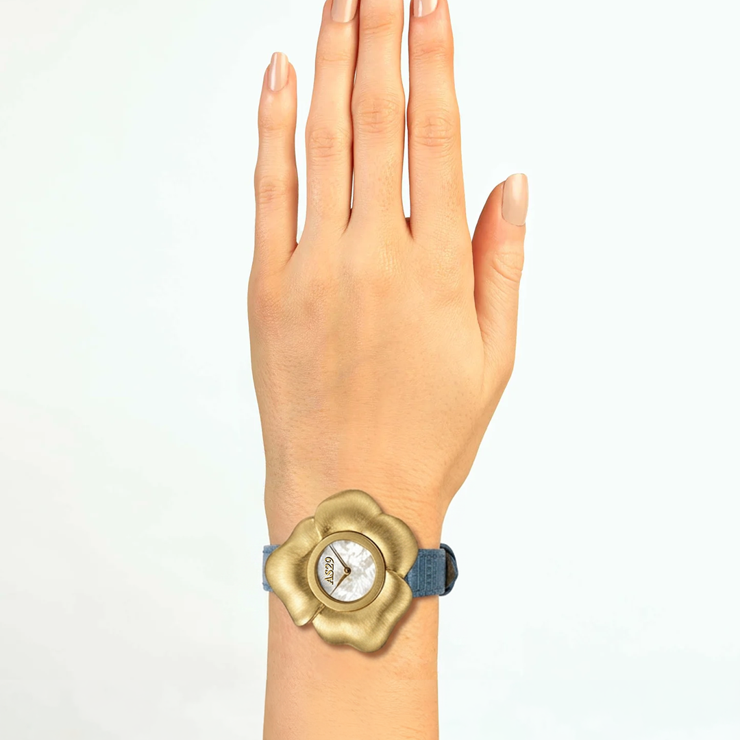 BLOOM Brushed Gold  WATCH with MOTHER OF PEARL DIAL