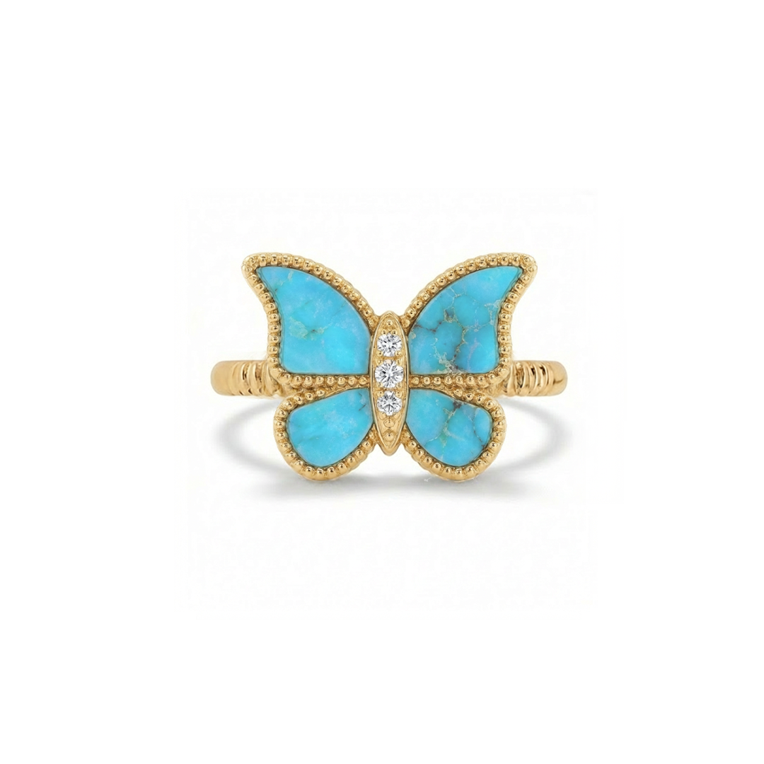 Butterfly Ring Turqouise Small