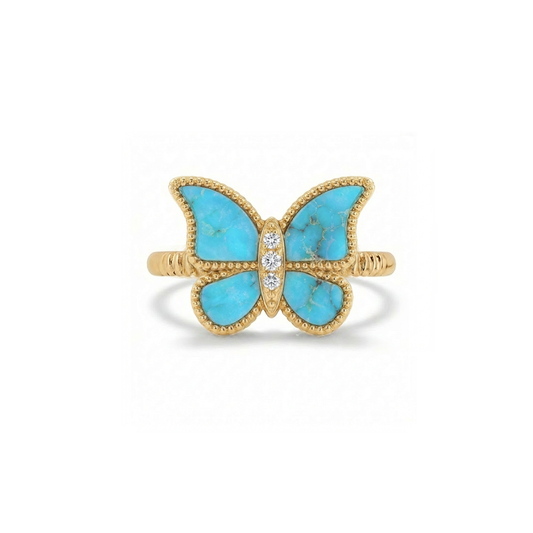 Butterfly Ring Turqouise Small