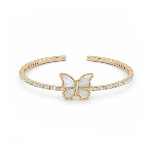 Butterfly Hand Bangle MOP Small