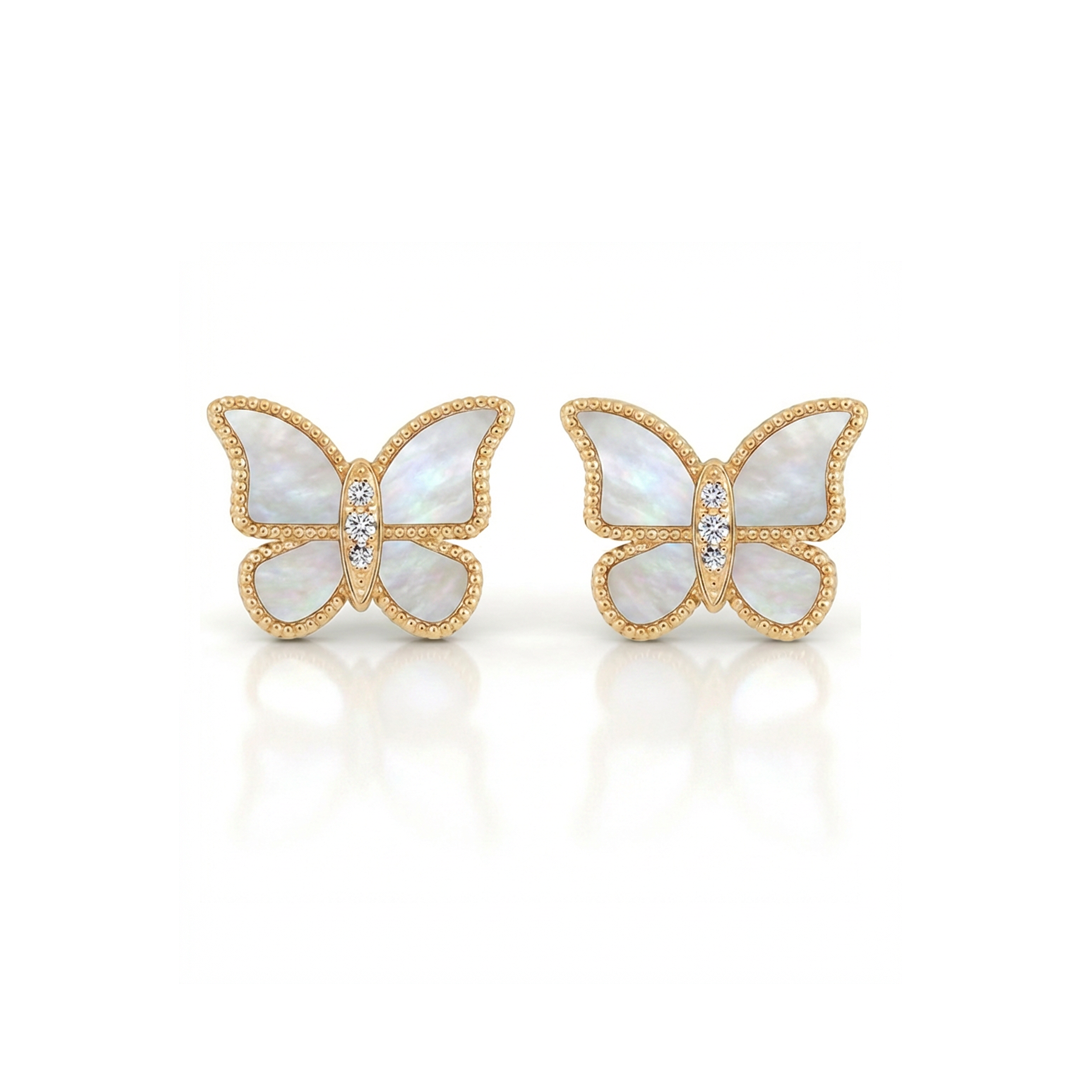 Butterfly Earrings MOP Small