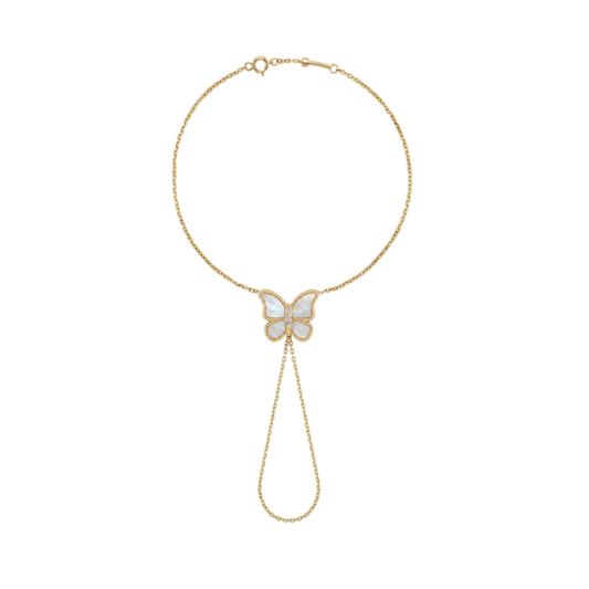 Butterfly Hand Bracelet MOP