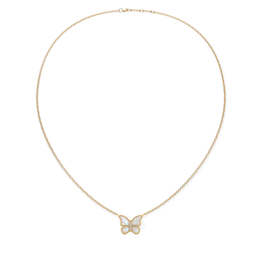 MOP Small Butterfly Necklace