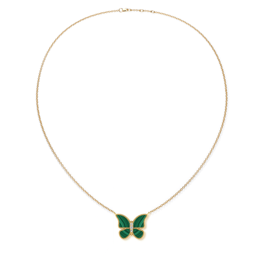 Malachite Large Butterfly Necklace