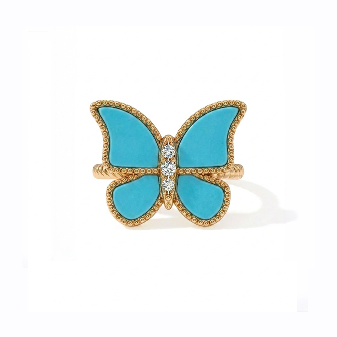 Butterfly Ring Turqouise Large