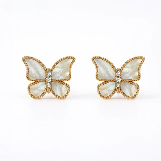 Butterfly Earrings MOP Large