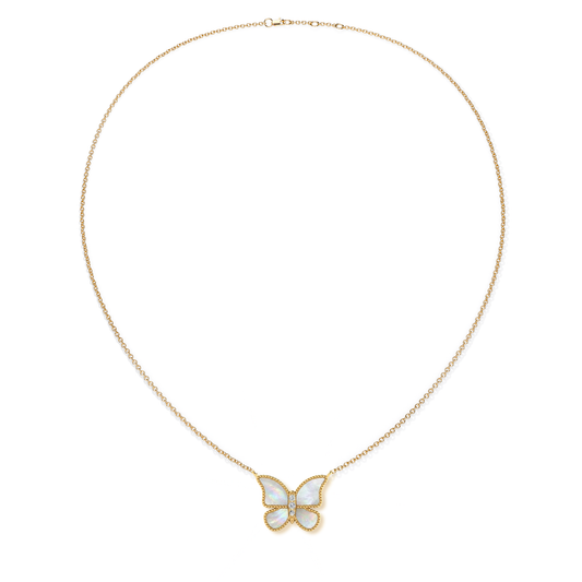 MOP Large Butterfly Necklace
