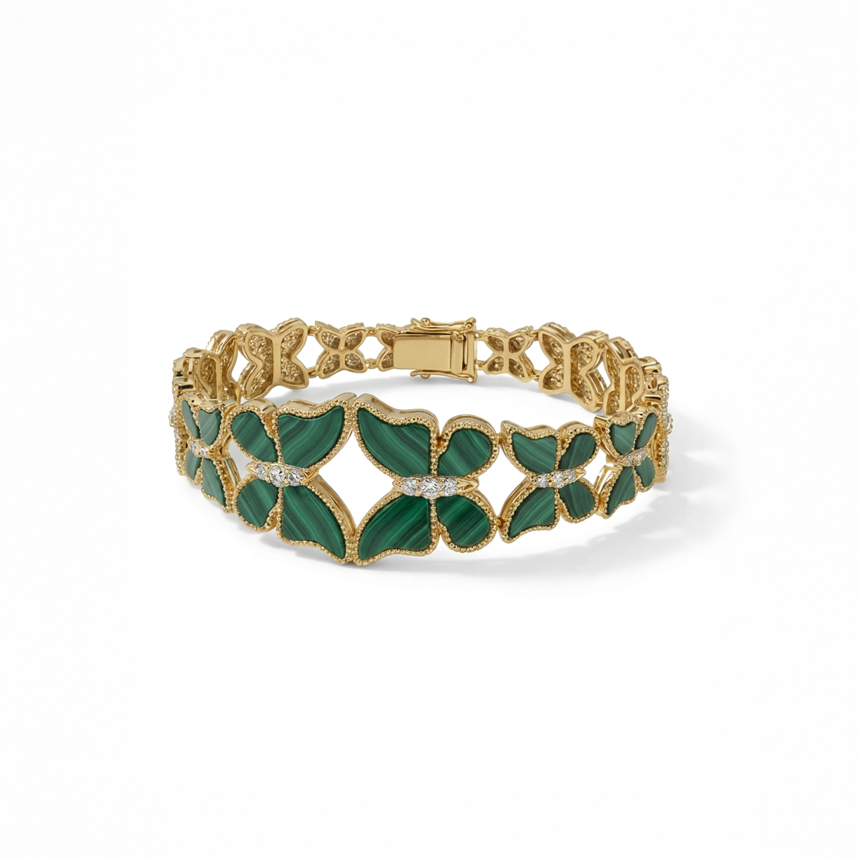 Butterfly Hand Cuff Malachite Large