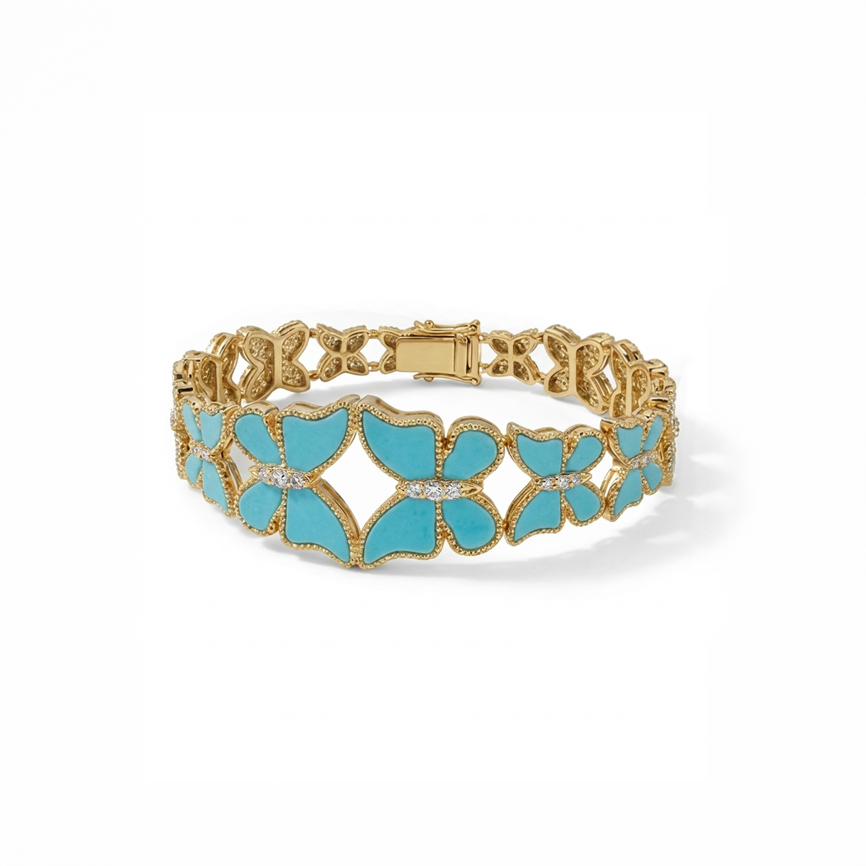 Butterfly Hand Cuff Turqouise Large