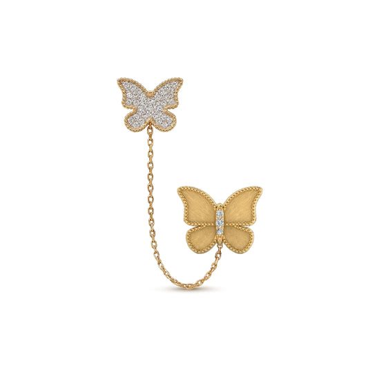 Butterfly Ear CUFF Brushed Gold