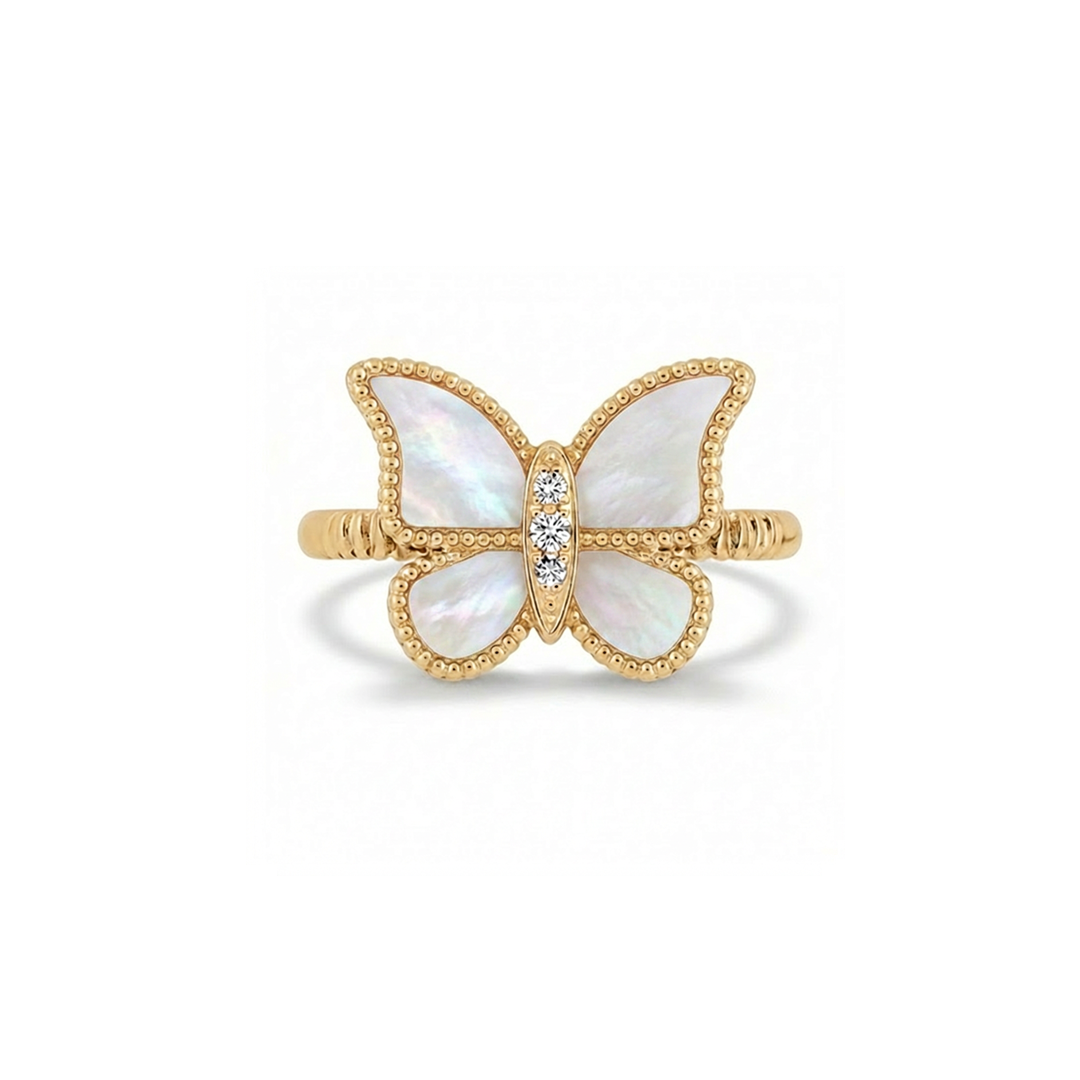 Butterfly Ring MOP Small