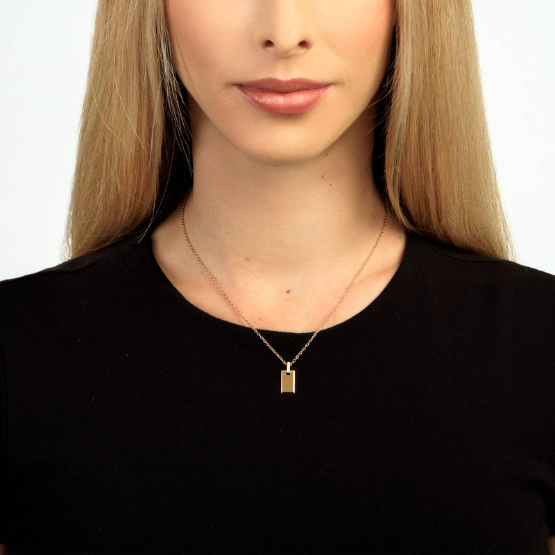 Aaliyah - Dainty Zirconia 18k Gold necklace – Ocean Wave Jewelry