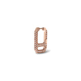DNA Pave Single Earring  in Rose Gold