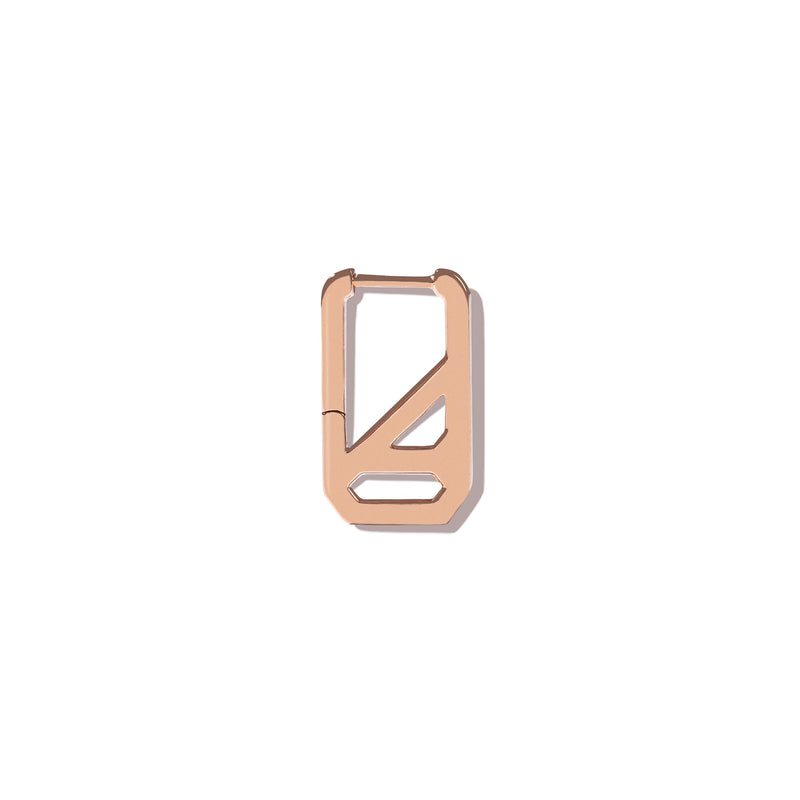 DNA Pave Rectangle Single Earring
