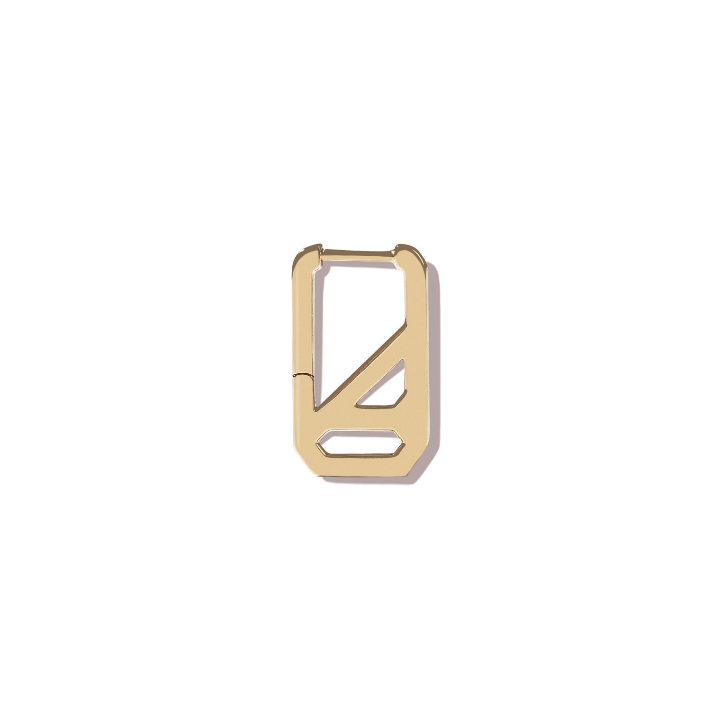 DNA Pave Rectangle Single Earring