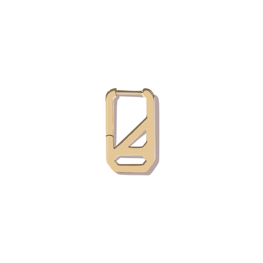 DNA Pave Rectangle Single Earring