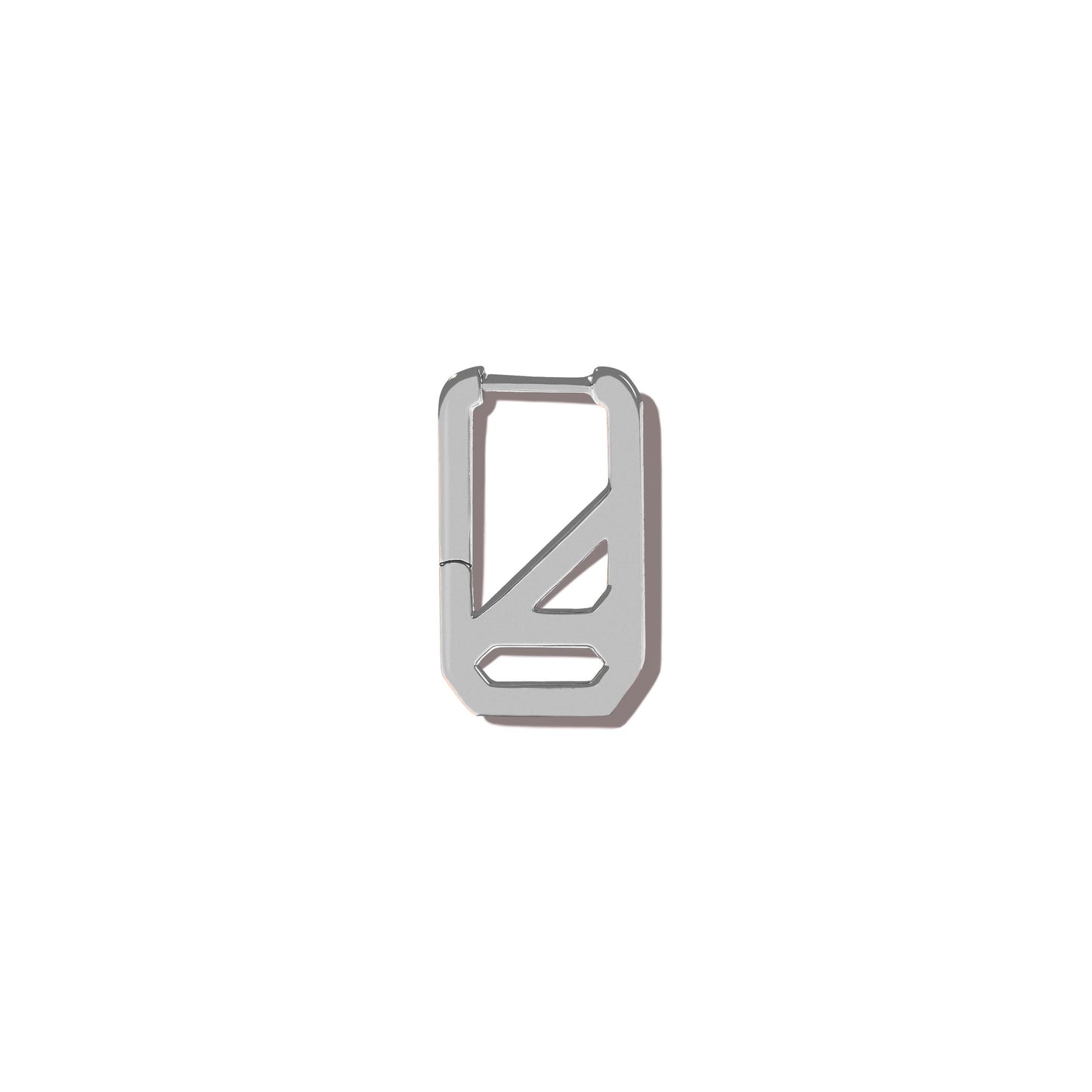 DNA Pave Rectangle Single Earring
