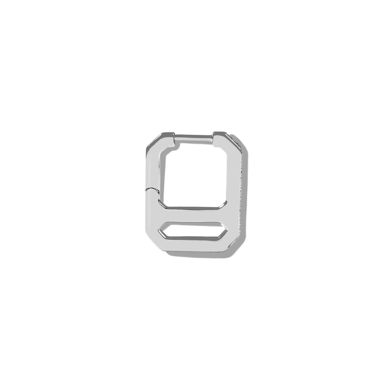 DNA Square Pave Single Earring