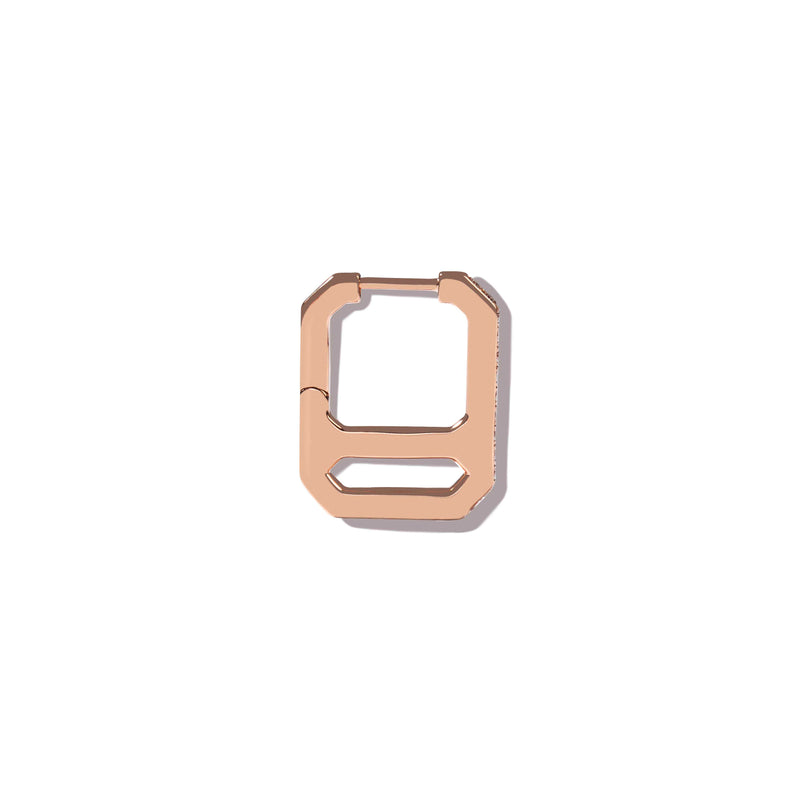 Medium Diamond Single Lock Earring – AS29