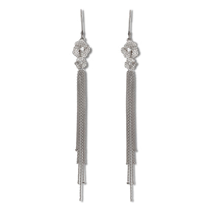 Bloom Mini  Diamond Tassel Earrings