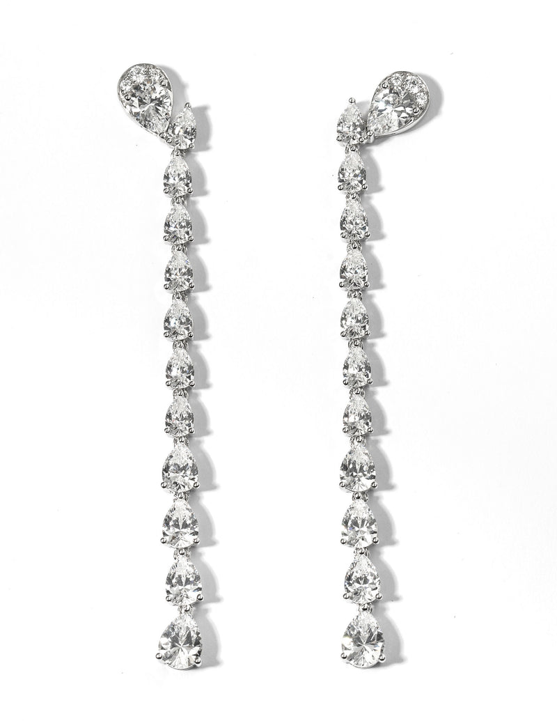 Clip on Bridal Crystal Earrings – GLAMOUR BRIDE USA