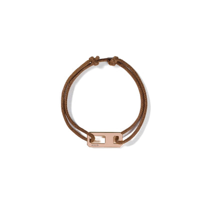 DNA Gold Leather Bracelet