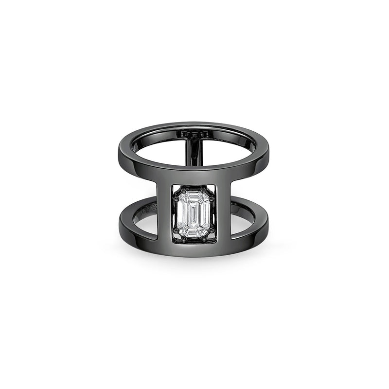 Men's Solid Silver Black Onyx Iced Nugget Pinky Ring – Urban Fashion Jewelry