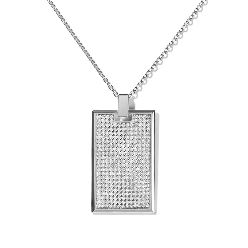 Round Diamond Classic Solitaire Pendant With Chain - Diamond Necklace Men  Png Transparent PNG - 2000x2000 - Free Download on NicePNG